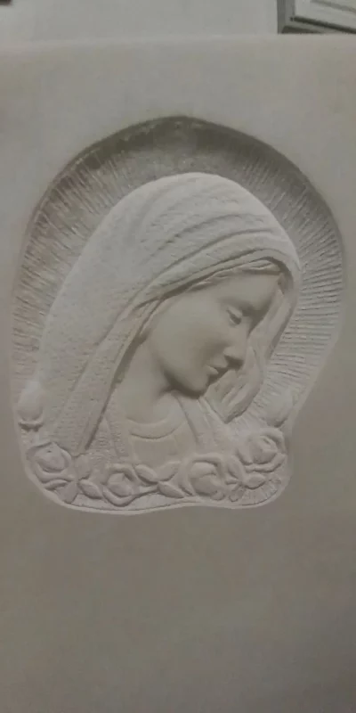 Scultura madonna cimiteriale